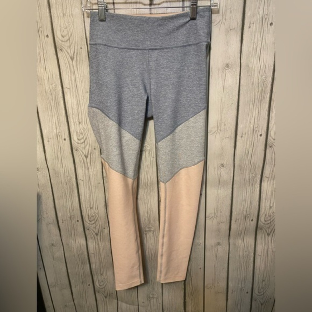 OUTDOOR VOICES Women’s Small Springs 7/8 Colorblock Leggings Blue Gray Pink.